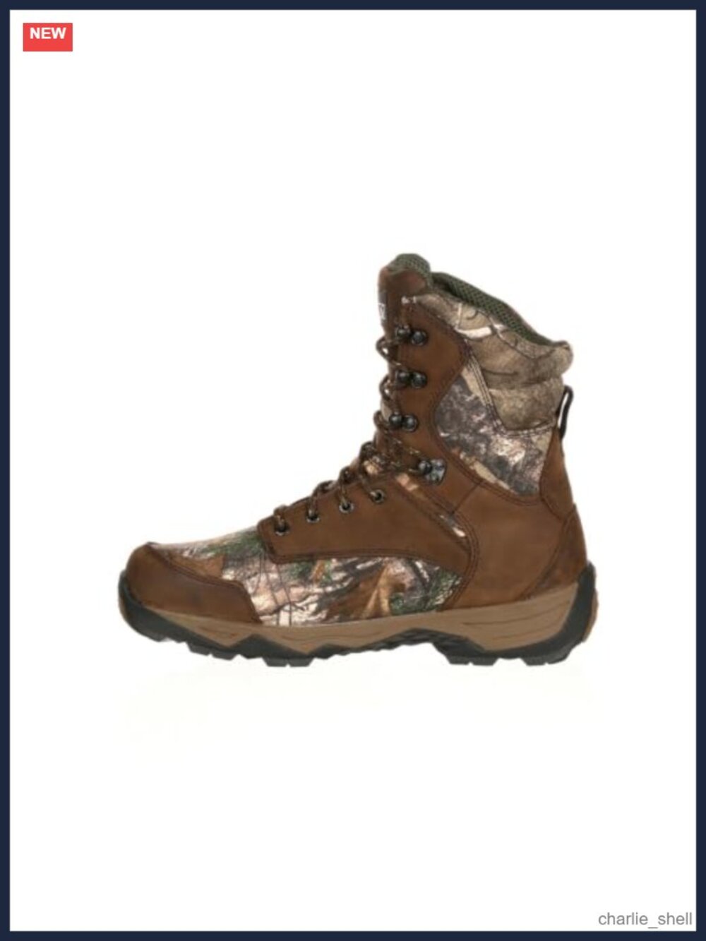 Waterproof 800G Insulated Hunting Boot Realtree Camo Nylon Leather